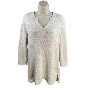 Tommy Bahama Sweater Women Size Small‎ Long Sleeve Textured Knit Coastal Beach
